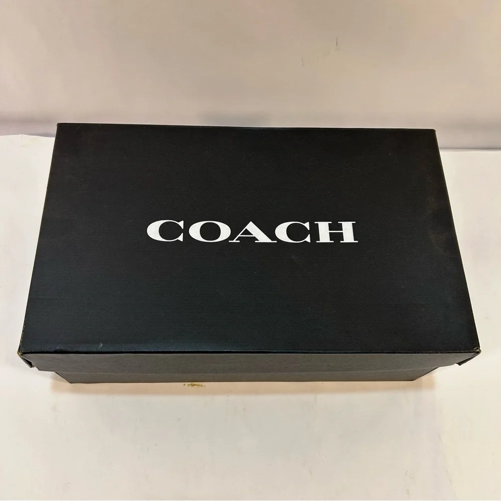 Coach Harley Sandals in Signature Brown Jacquard Women 10 gold adjustable buckle - Picture 9 of 9